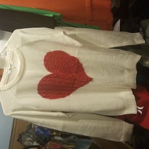 Womans heart sweater